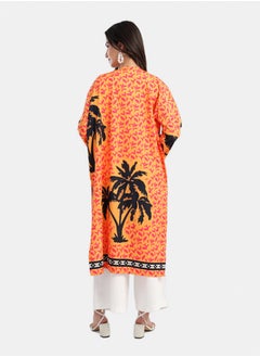 Carina Colorful Palm Printed Kimono  - Image 4