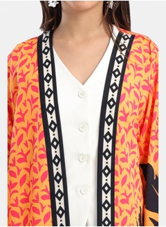 Carina Colorful Palm Printed Kimono  - Image 5
