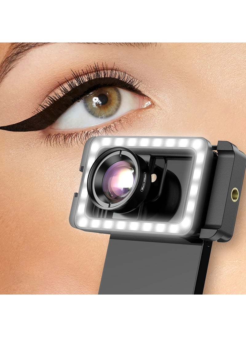 APEXEL New Upgraded 4k HD 100mm macro lens With LED Fill Light Universal Clamp Micro Lenses for Samsung all smartphones  - Image 2