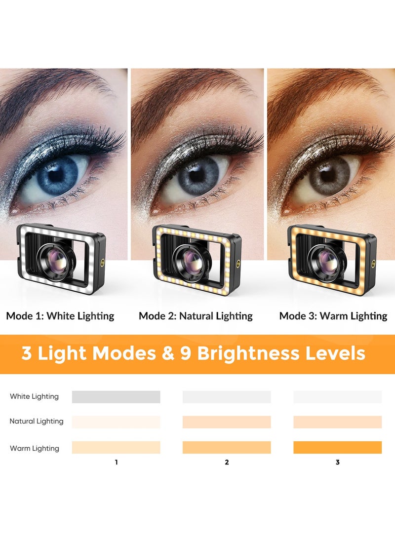 APEXEL New Upgraded 4k HD 100mm macro lens With LED Fill Light Universal Clamp Micro Lenses for Samsung all smartphones  - Image 3