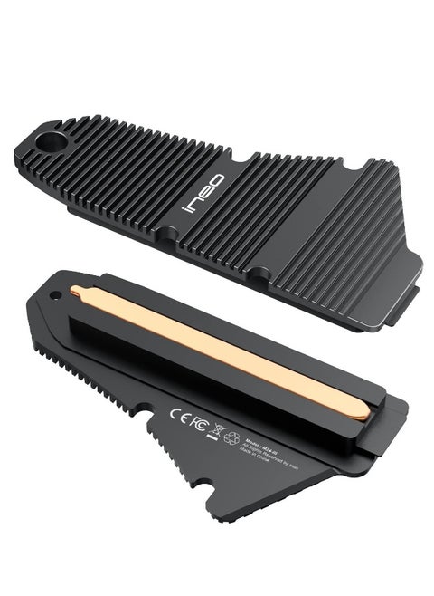 PS5 Dust-Proof Heatsink, SSD Heatsink for Playstation 5 Internal PCIe M.2 NVMe Gaming Memory, Magnesium Aluminum Alloy Designed with Pure Copper Strip