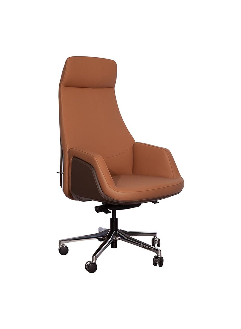HUIMEI Huimei GW-1803-A High Back Office Chair Brown Color  - Image 1