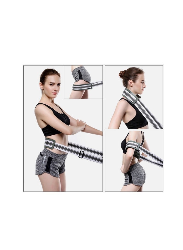 جهاز مشي رقمي تريدميل مع حزام للتدليك من توب فيت، مقعد لتمارين الجلوس وتويستر، مقاس 68 سم× 1.27 متر، 3.5 حصان - لون أسود، موديل MT-732MS - Image 5