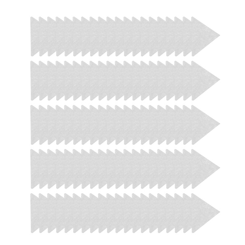 100PCS Collar Support Sticker No Curl Collar Stays Shaper Self Adhesive Triangular Shirt Neck Stays - Image 1