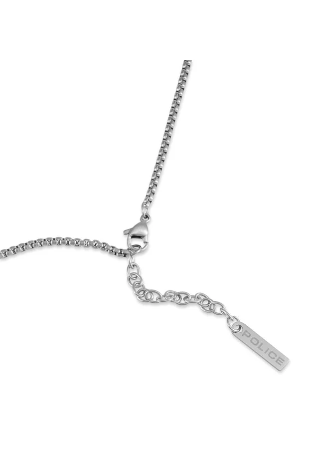 بوليس Ceramica II Silver Cube Tag Necklace for Men
