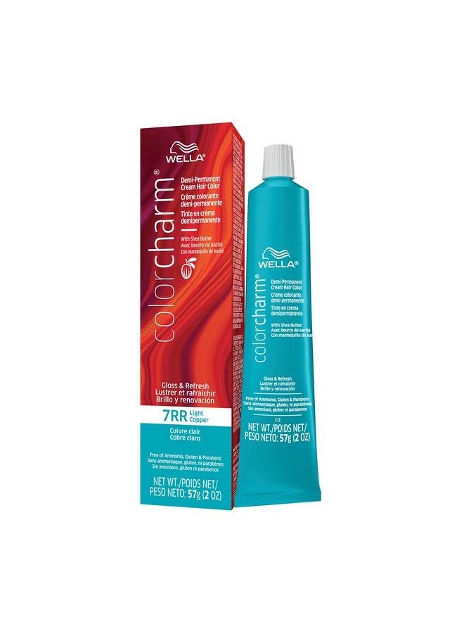 WELLA Color Charm - ويلا كولرشام ديمي بيرماننت لون الشعر 7Rr نحاسي فاتح 2 أوقية - Image 1