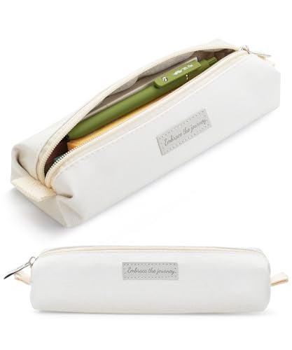 Mr. Pen- Cute Pencil Case Pouch, Cream Color, Multipurpose Canvas Bible Pencil Pouch - Image 1