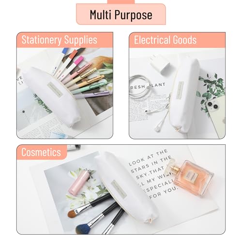 Mr. Pen- Cute Pencil Case Pouch, Cream Color, Multipurpose Canvas Bible Pencil Pouch - Image 3