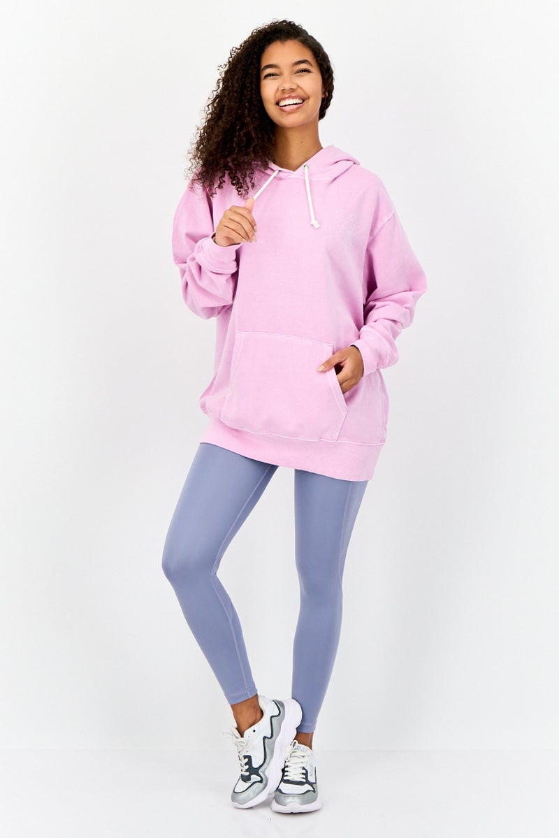 Champion Women Sportswear Fit Long Sleeves Outdoor Hoodie, Pink  - Image 4