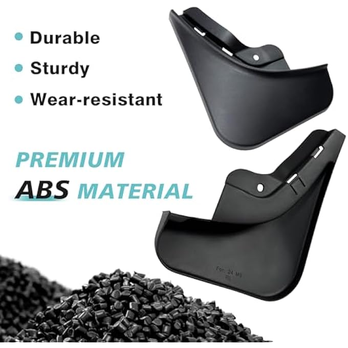 rayihni For Refreshed Model 3 Highland Mud Flaps Splash Guards Set Of 4 Mudfalps AllWeather Dirt Protection No Need To Drill Holes Compatible With 2024 Refreshed Tesla Model 3 Highland Accessories - Image 4