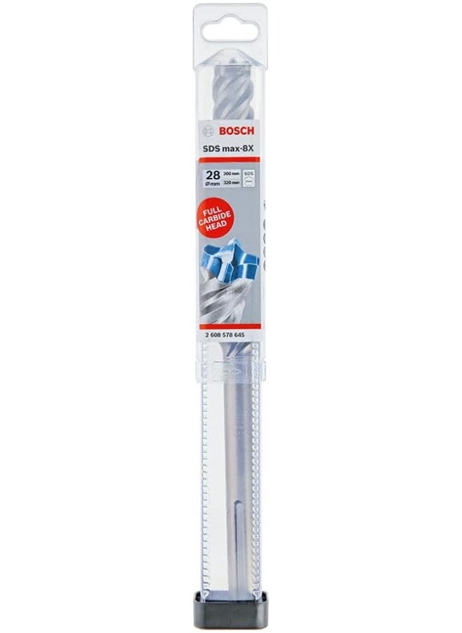 BOSCH Bosch Professional 2608578645 Hammer Drill SDS max-8X for Hammer Drills Diameter 28 mm Working Length 200 mm  - Image 1