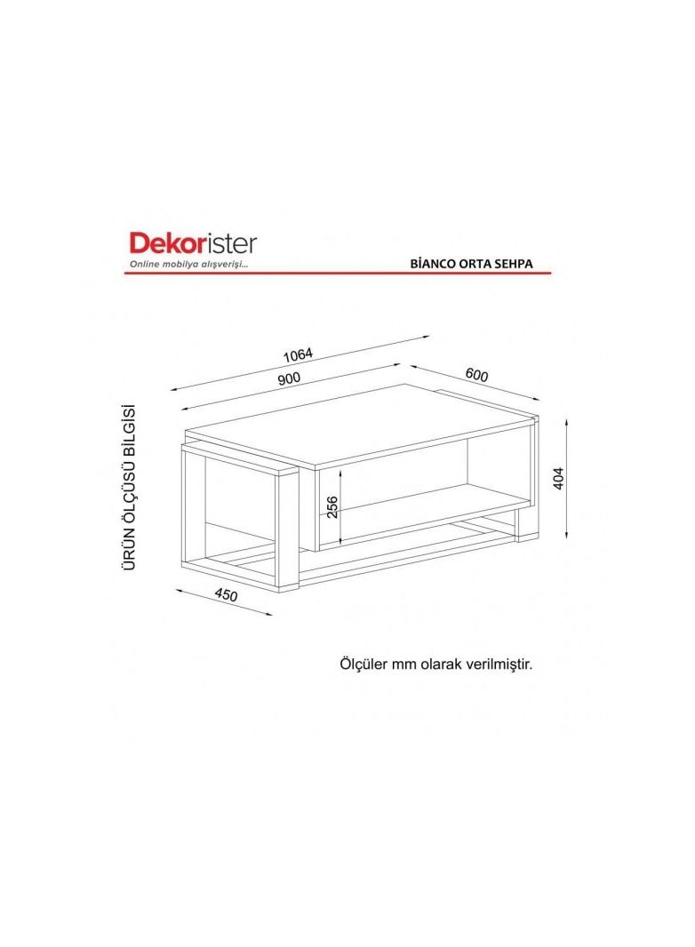 سحابة طقم طاولة تلفزيون وطاولة قهوة Bianaco – أناقة عملية بتصميم عصري - Image 2
