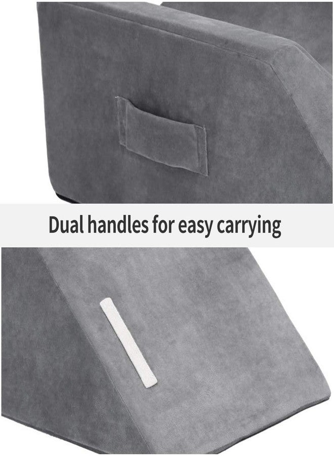 LightEase Memory Foam Leg Support and Elevation Pillow w/Dual Handles for Surgery, Injury, or Rest - Image 2