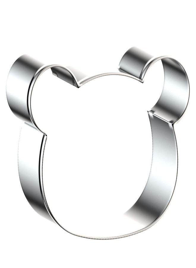 QAAQS Teddy Bear Head Cookie Cutter Set Large - 5", 4", 3", 2" - 4 Piece Polar Bear, Koala, Panda Face Cookie Cutters - Stainless Steel - Image 4