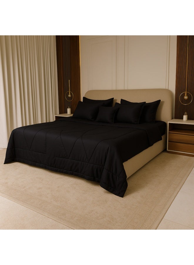 FoamZone Microfiber Comforter Bedding 10 PCs King Size 260x240 cm - Image 2