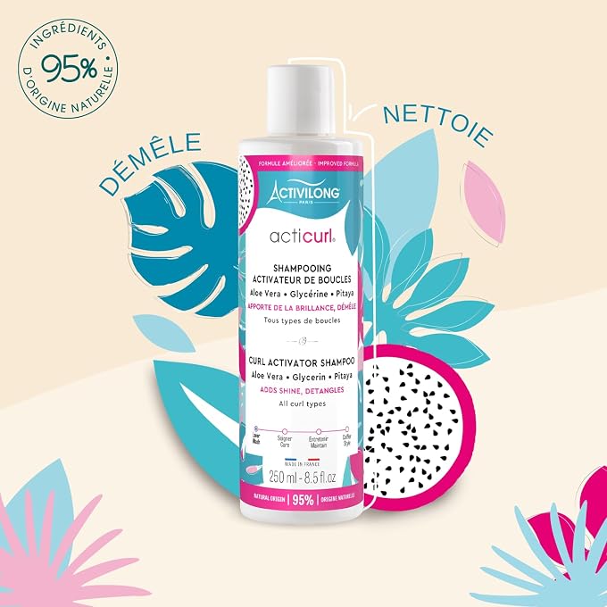 ACTIVILONG Acticurl Hydra Curl Activator Shampoo Pitaya Glycerin Aloe Vera 250 ml - Image 2