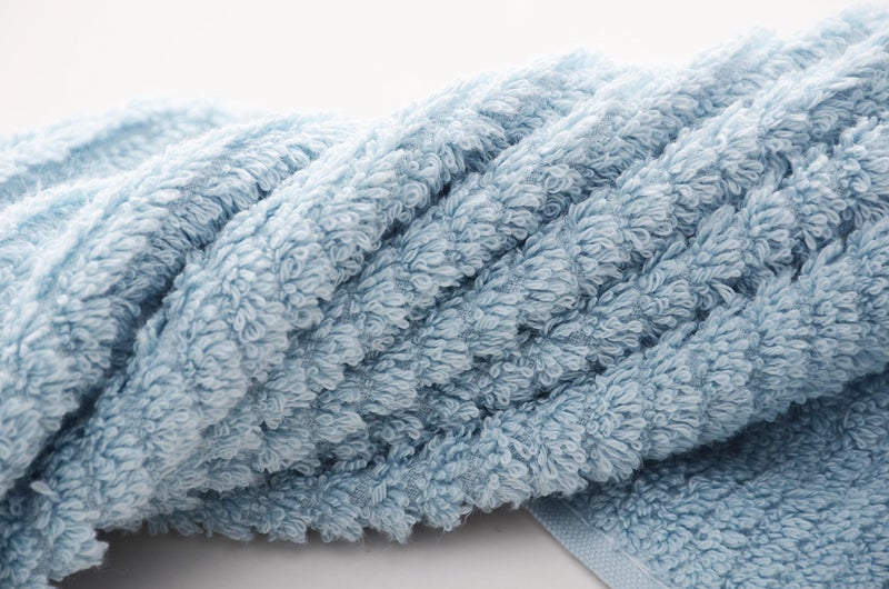 Leisofter Decorative Cotton Hand Towels for Bathroom Clearance with Hanging Loops(Light Blue, 2-Pack, 14" x 29") - Image 3