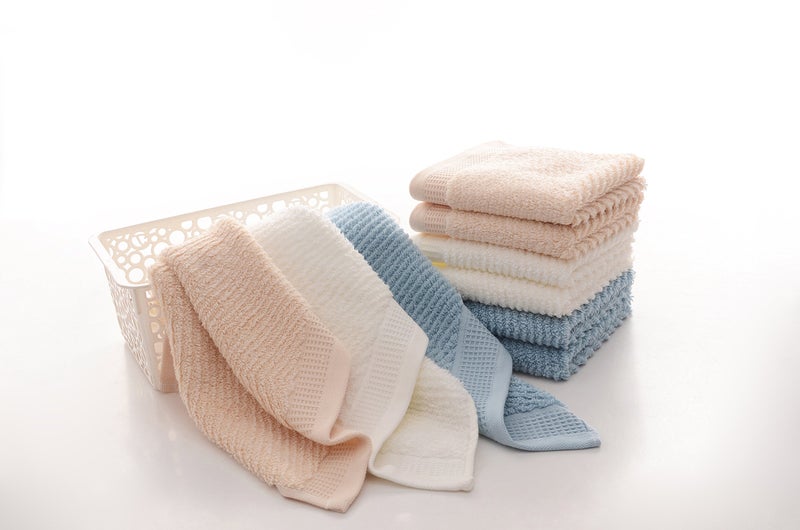 Leisofter Decorative Cotton Hand Towels for Bathroom Clearance with Hanging Loops(Light Blue, 2-Pack, 14" x 29") - Image 5