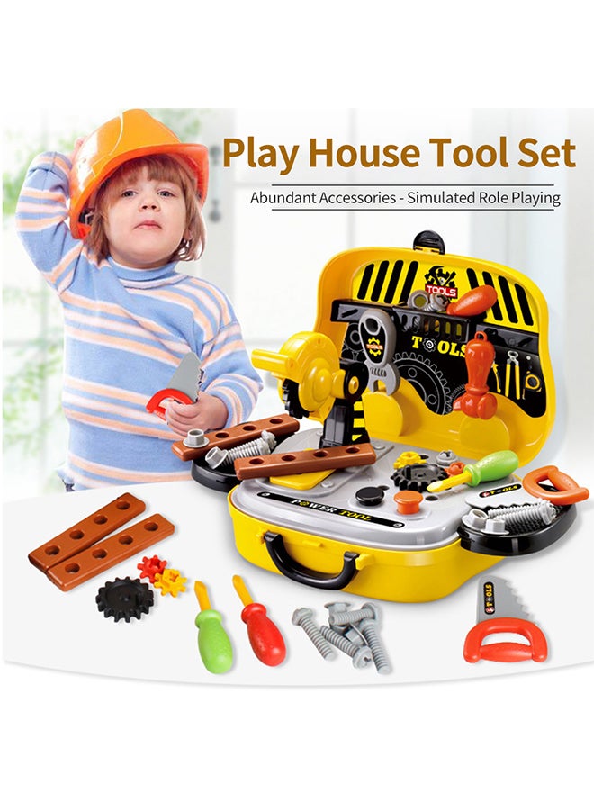 31 Piece Kids Tool Set Pretend Play Disassembly Tool Box For Toddlers Boys and Girls Gift 28x25x37.5cm - Image 2