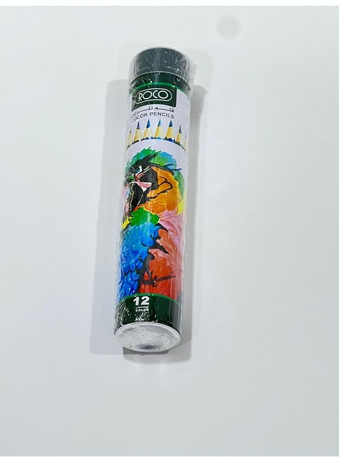 ROCO Color Pencils 12Clr Round Metal Case Rq 1900012 - Image 3