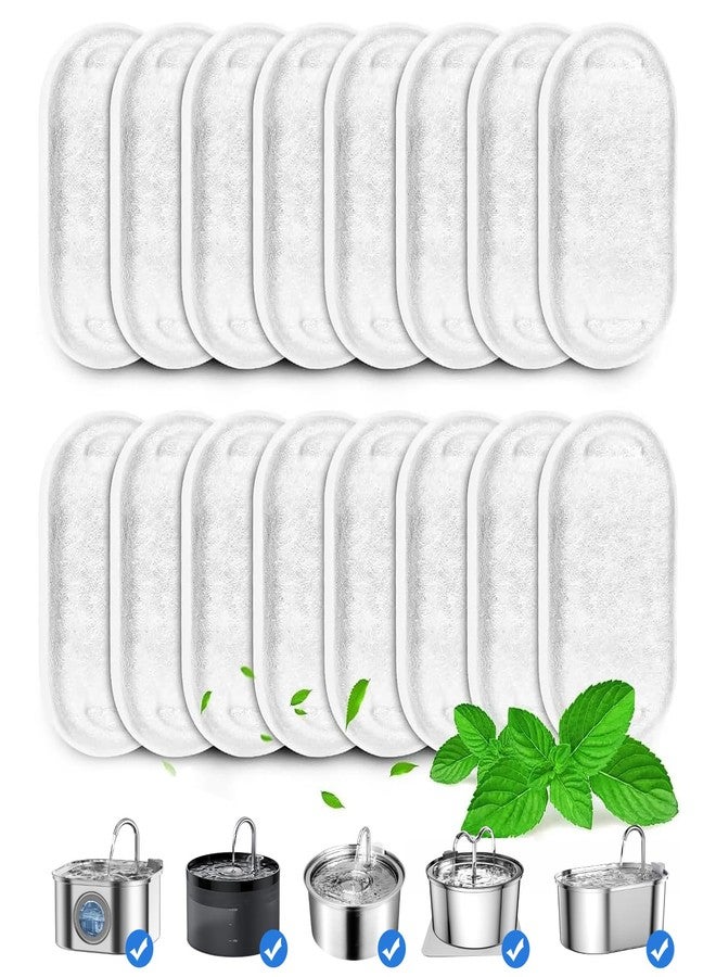 VinDox 16 Pack Replacement Filters for Cat/Dog Water Fountain - Stainless Steel, 67oz/2L Adjustable Water Flow, Super Quiet - Image 1