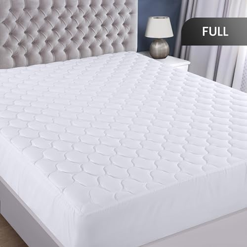 Utopia Bedding Waterproof Mattress Protector, Full Mattress Pad, Noiseless Quilted Fitted Cover with Deep Pocket Stretches up to 16 Inches (White) - Image 2
