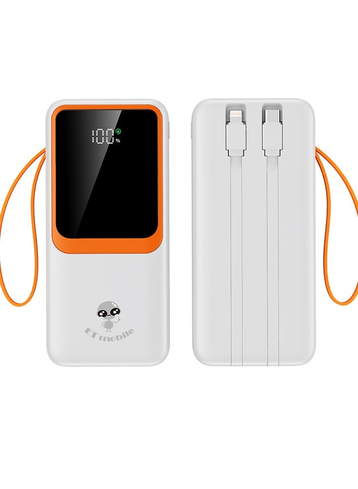 ET mobile 30000 Portable Power Bank (White) - Image 2