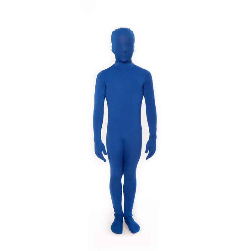 Morphsuits Blue Morph Suit Kids Blue Body Suit Kids Blue Bodysuit Kids Blue Skin Suit Costume Kids Zentai Bodysuit Kids L