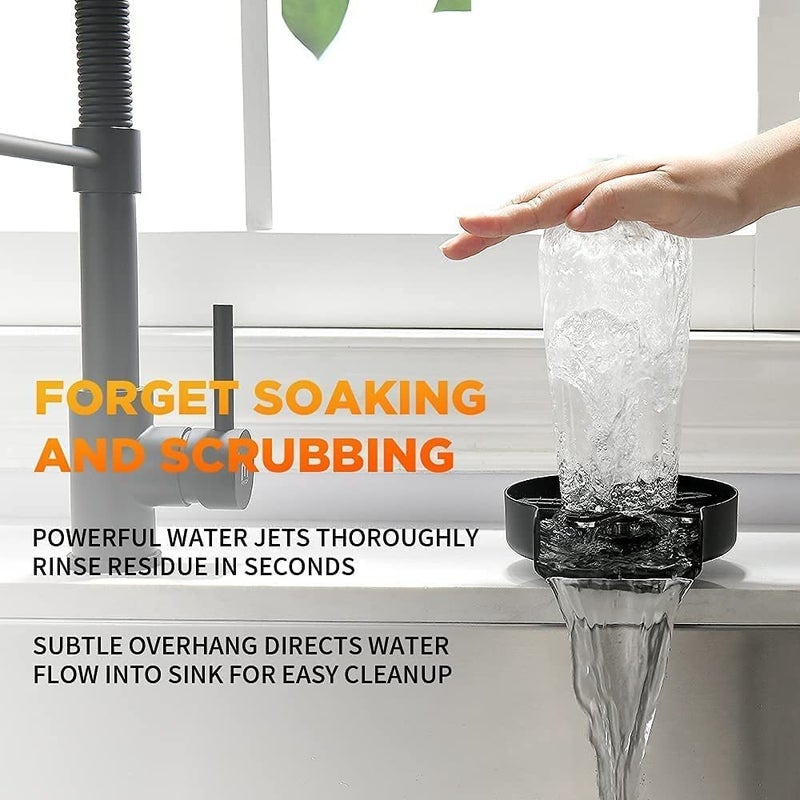 Deoxys Kitchen Aink Faucet Bottle WasherFaucet Glass Washer Cleaner AccessoriesQuick Rinser for Baby BottleBar Glass RinserKitchen Sink Automatic Flushing Device - Image 5