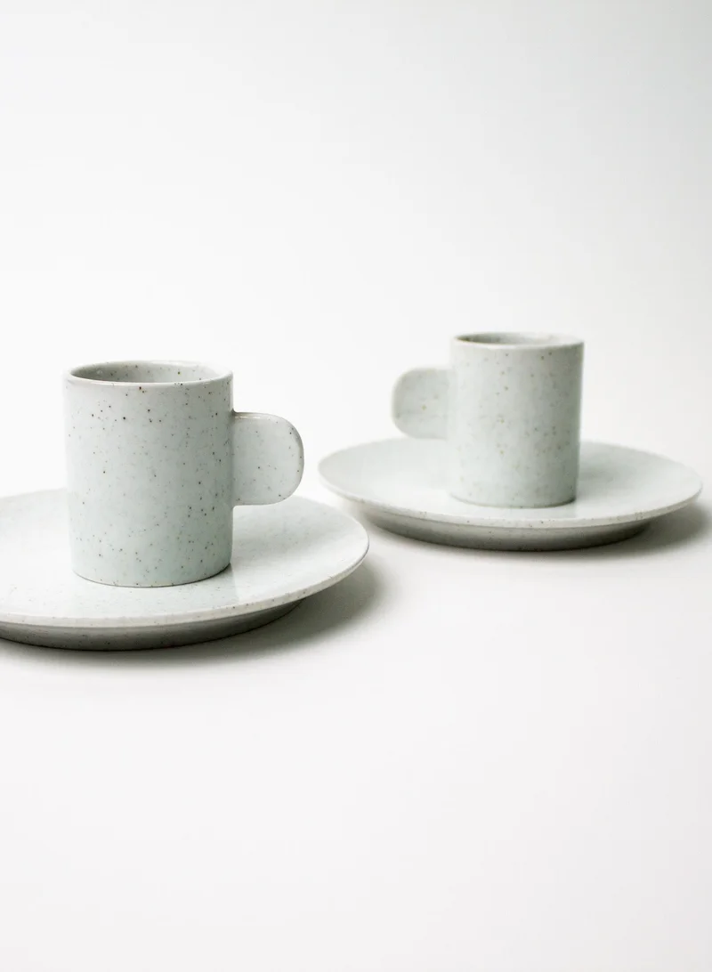 Prickly Pear Set of 2 Kalina Espresso Cup and Saucer