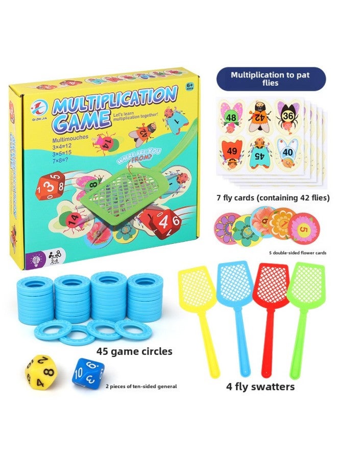 Children's Fun Fly Shooting English Multiplication Formula Desktop Game Family Parent-child Puzzle Interactive Learning-Specifications:Multiplication Version  - Image 1