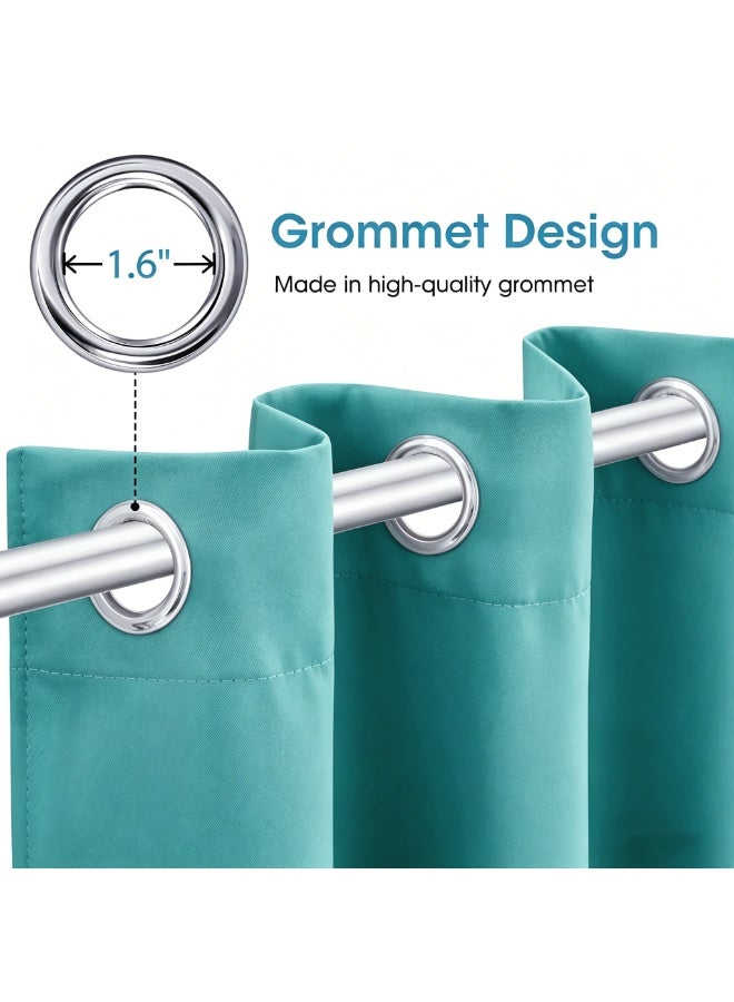 KYD 1 Panel Blackout Curtains,Darkening Curtains Decorative Blackout Curtains, Thermal Insulated Room Darkening Curtains for Bedroom Living Room - Image 3