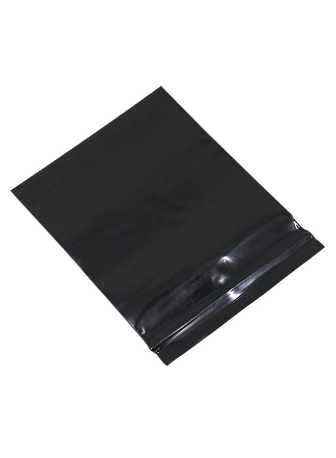 PABCK 100 Pieces Black Reclosable Zip Bags 5.1mil Thickness Poly Plastic Packaging Resealable Zipper Lock Closure Bag for Storage (3.1x4.7 inch) - Image 4
