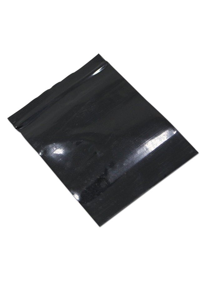 PABCK 100 Pieces Black Reclosable Zip Bags 5.1mil Thickness Poly Plastic Packaging Resealable Zipper Lock Closure Bag for Storage (3.1x4.7 inch) - Image 3
