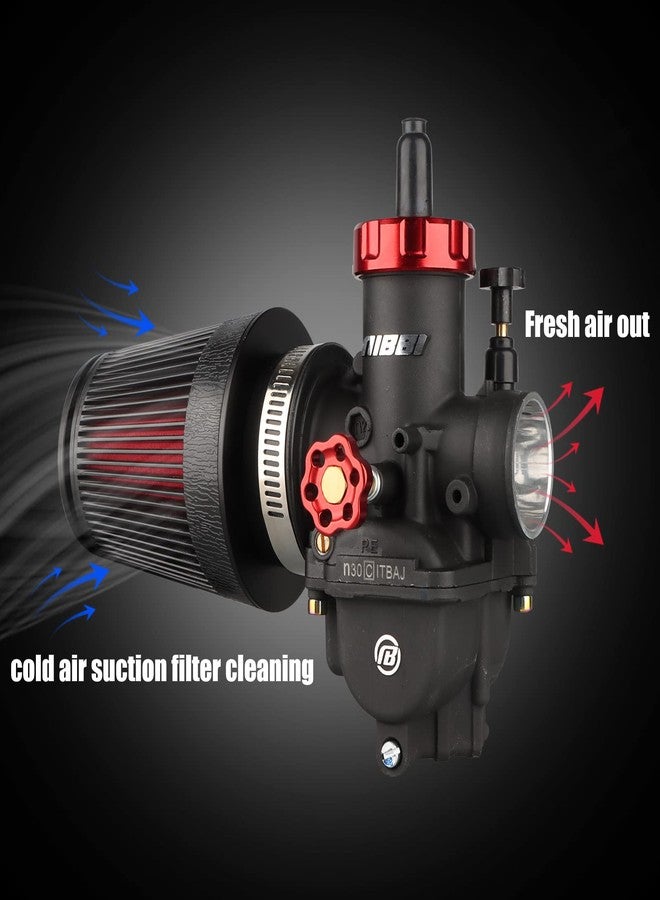 NIBBI Motorcycle Air Filter 42 mm for Moped Scooter ATV Mini Bike Dirt Bike - Image 4