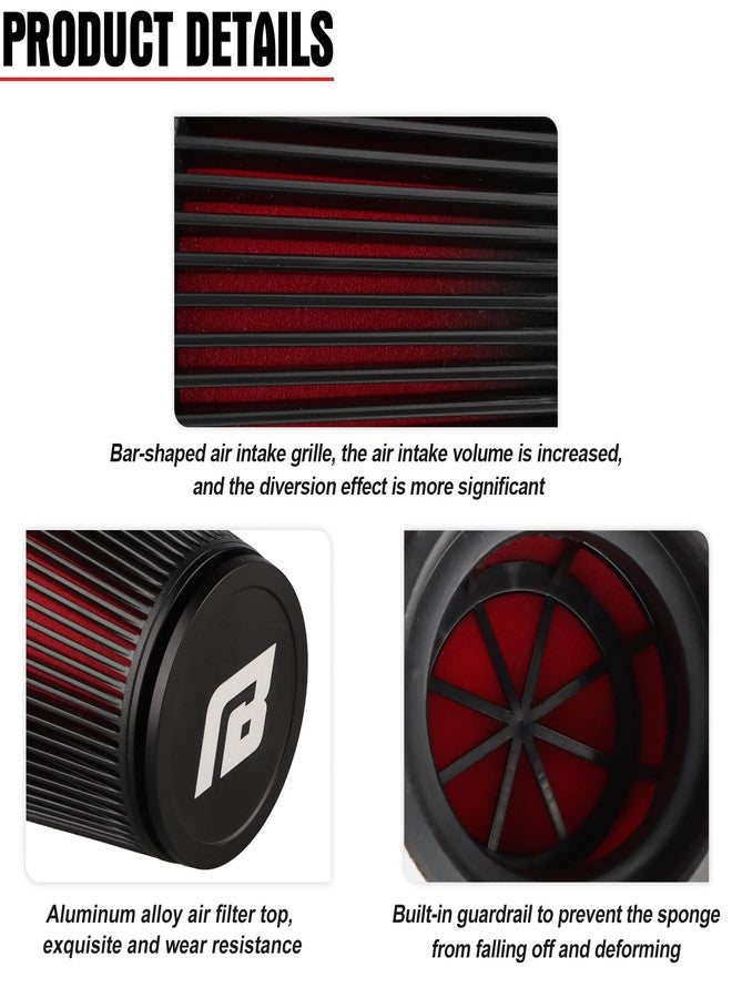 NIBBI Motorcycle Air Filter 42 mm for Moped Scooter ATV Mini Bike Dirt Bike - Image 5