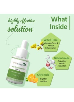 7 Days 10% Niacinamide Face Serum For Dark Spots Acne Marks Blemishes & Oil Balancing With Witch Hazel Hydrosol Face Serum For Women & Men All Skin Types 30Ml  - Image 2