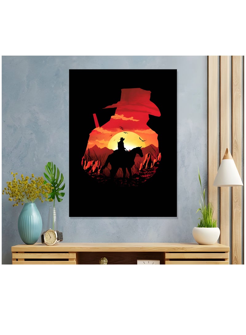 مودكلاس لوحة  ريد ديد ريدمبشن  جدارية باطار خشبي - Image 1