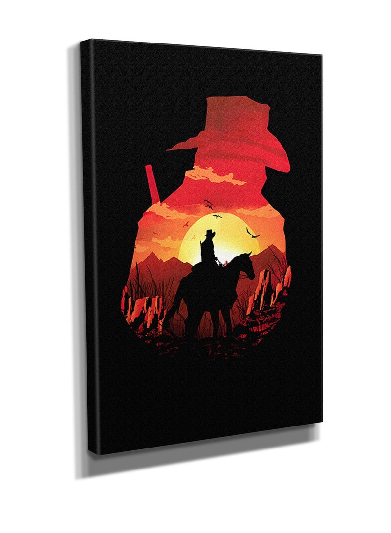 مودكلاس لوحة  ريد ديد ريدمبشن  جدارية باطار خشبي - Image 3