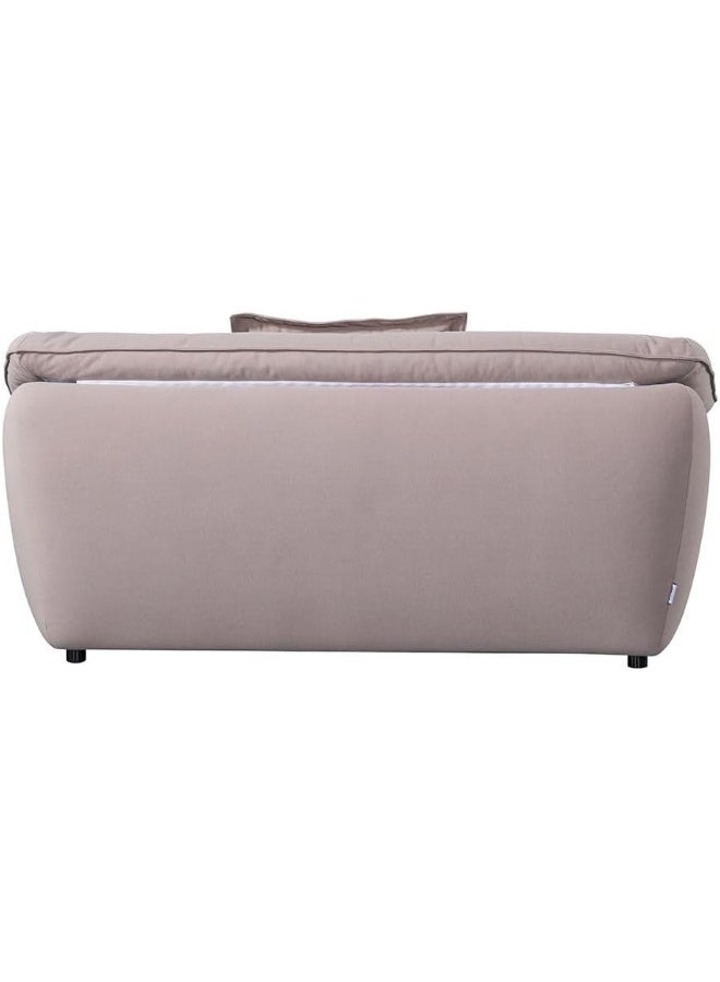 Comfynest Comfynest Brisbane 2Seater Fabric Sofa With 5Year Warranty 212X106X85Cm Taupe - Image 4