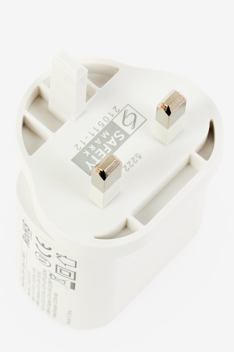 Cygnett PowerPlus 32W USB-C Wall Charger with Dual Ports, White - Image 3