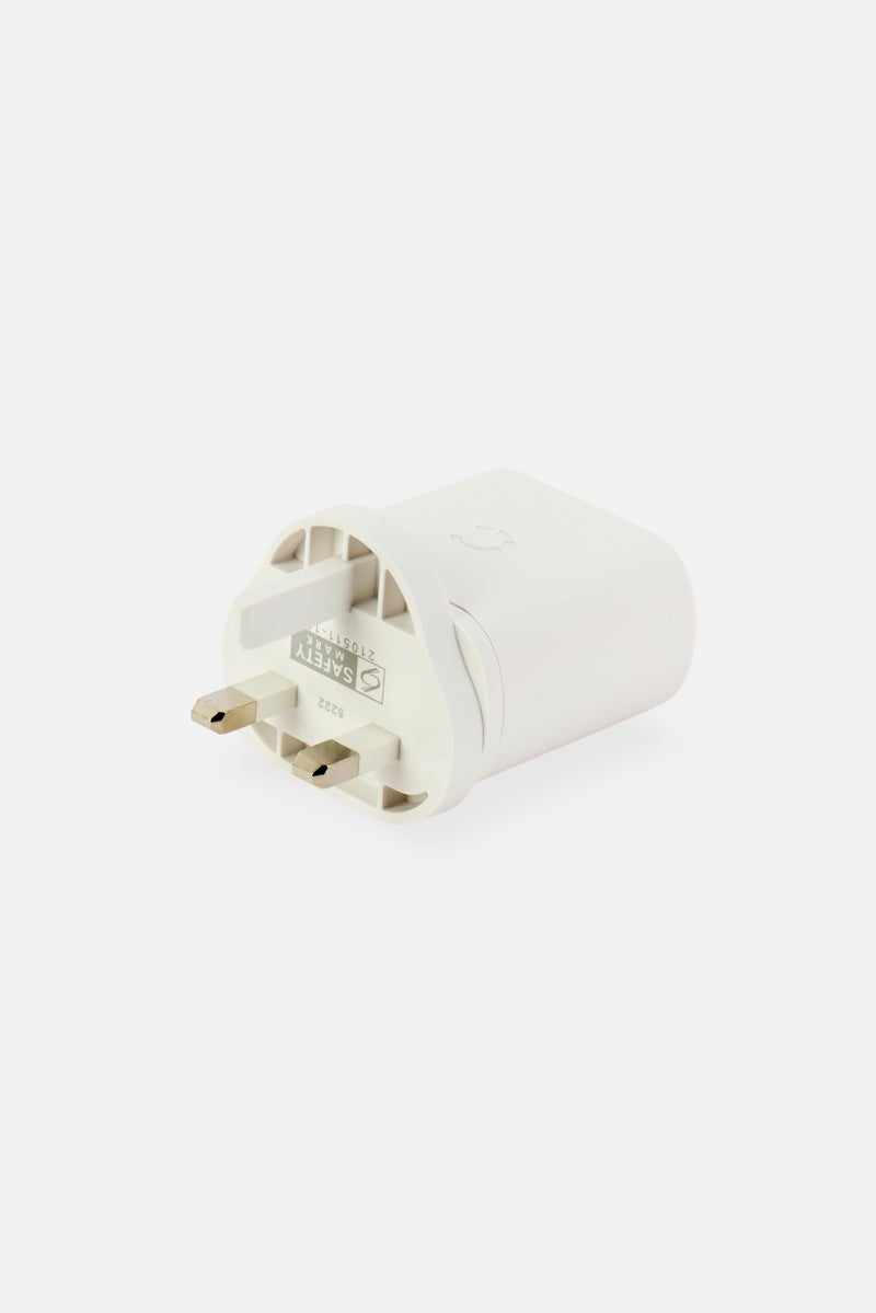 Cygnett PowerPlus 32W USB-C Wall Charger with Dual Ports, White - Image 2