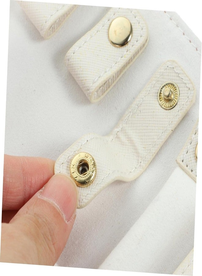 Sileni Long Jewelry Box Multifunctional Portable Jewelry Roll Clutch Bag Foldable PU Jewelry Storage Bag Earrings Organizer bracelet organizers and storage box (Modern) - Image 3