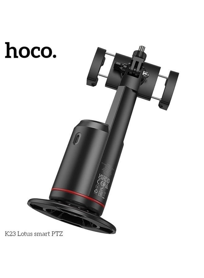 هوكو. حامل هاتف ذكي K23 Lotus 360° مزود بخاصية التتبع بالإيماءات وبطارية قابلة لإعادة الشحن - لا حاجة لتطبيق - Image 3