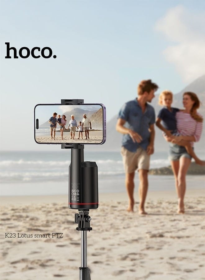 هوكو. حامل هاتف ذكي K23 Lotus 360° مزود بخاصية التتبع بالإيماءات وبطارية قابلة لإعادة الشحن - لا حاجة لتطبيق - Image 1