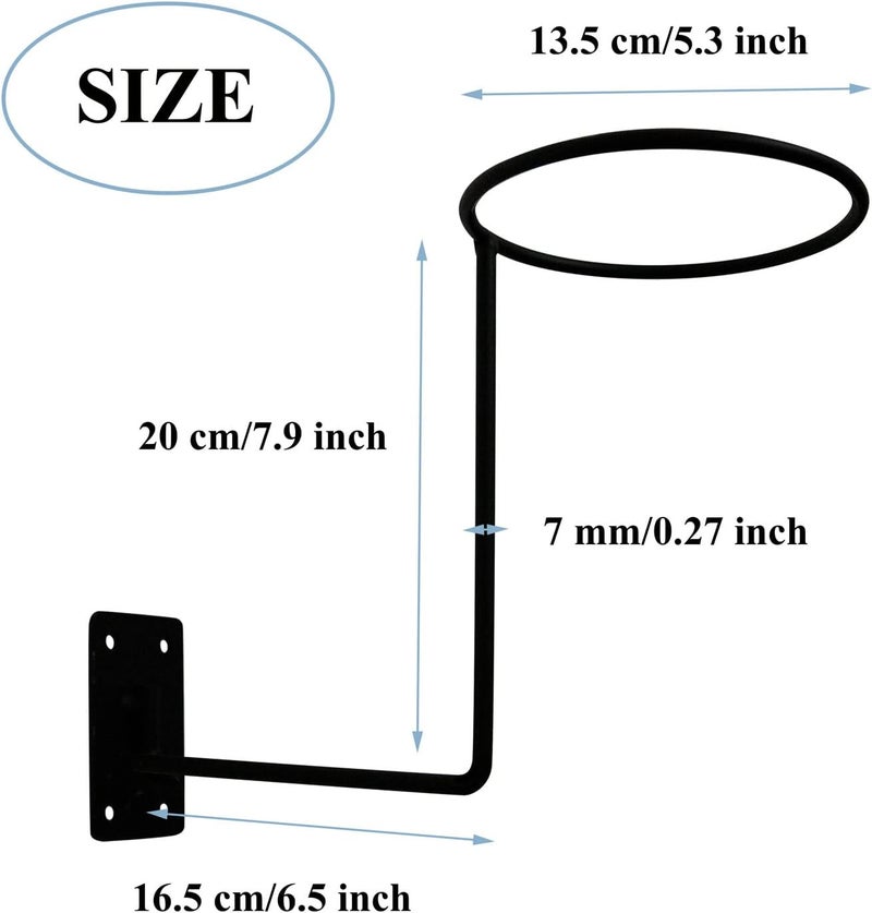 LhyBtm Helmet Holder Wall Motorcycle Helmet Hook Metallic Motorcycle Crash Helmet Join Device Hook Display Rack for Motorcycle Helmets Baseball Helmets Basketball 3 Pieces - Image 2