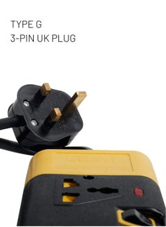 Clikon Power Strip Extension Cord with 2 Outlets, Universal Plug Adapter and Surge Protector, Charging Socket with 3M Cable, CK550 (2 Slot 3 Meter)  - Image 4
