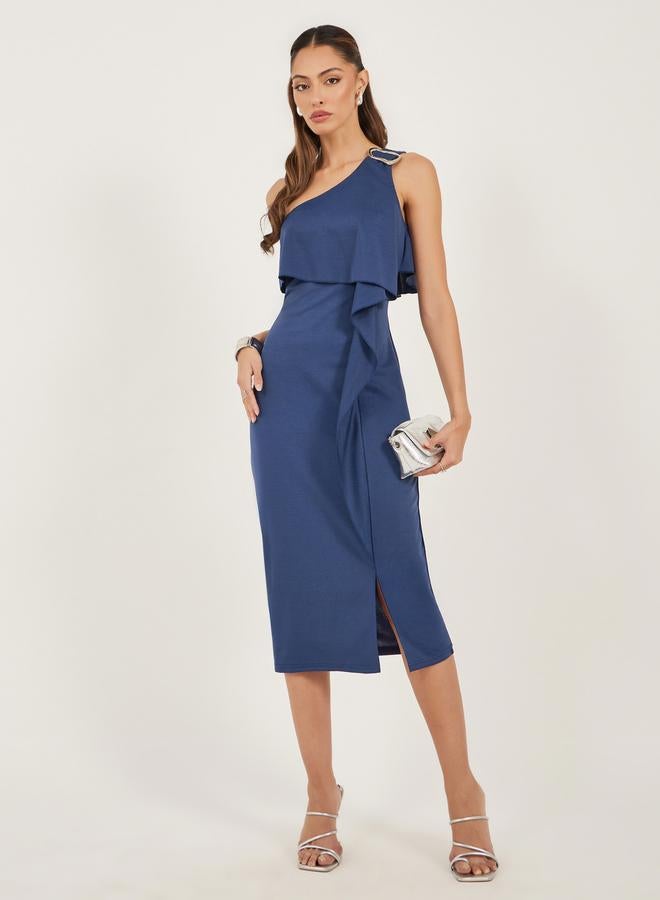 Styli One-Shoulder Midi Dress  - Image 1