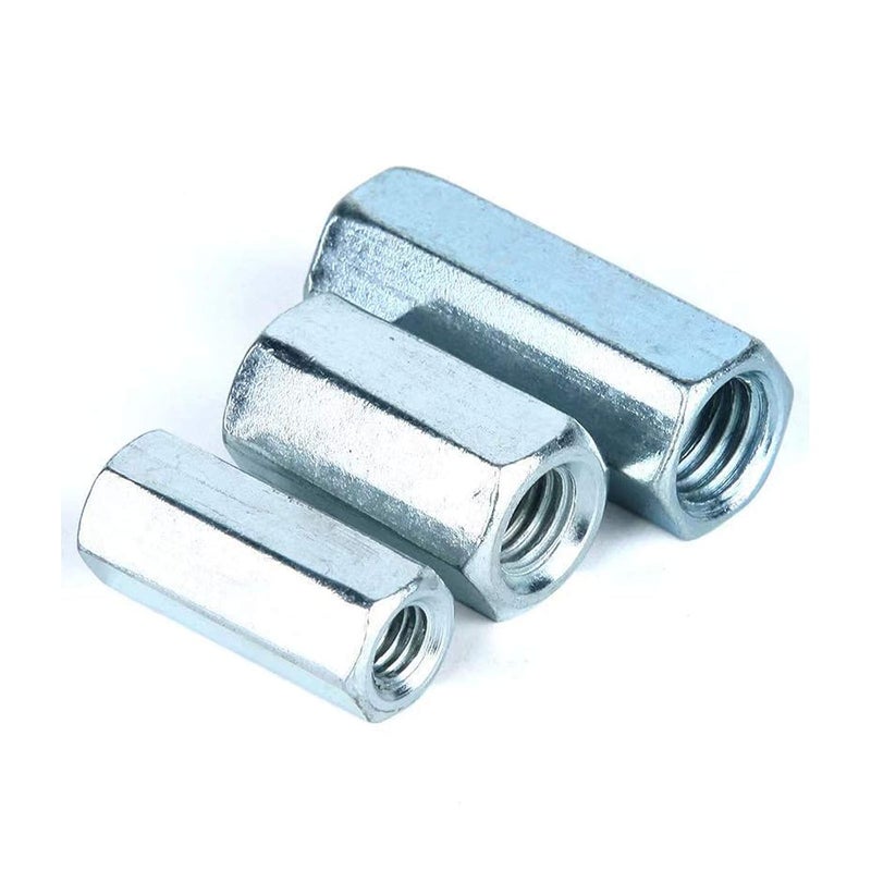SDY 10 Pcs M12 x 1.75 x 40mm Long Rod Coupling Hex Nut Connector Zinc Plated Joint Nut Industrial Construction Fasteners - Image 4