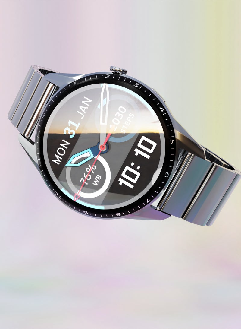 Max & Max Smart Watch for Men & Women – Cruise Collection Water Resistant Fitness Tracker with Bluetooth Calling, Heart Rate & Sleep Monitor, 3 Replaceable Straps (Grey, Silver, Brown) – Compatible with iOS & Android - Image 4